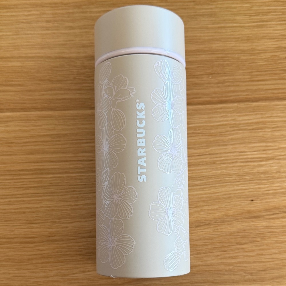 Starbucks Beige Floral Tumbler